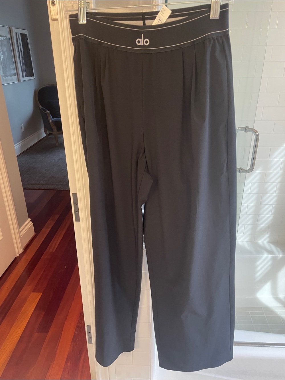 ALO Yoga Black Wide-Leg Women's Performance Trousers